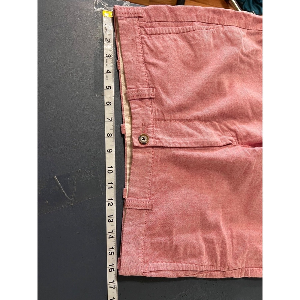 J. Crew Mens Pink Cotton Chino Shorts Sz 33 Beach Vacation resort - Picture 6 of 13